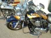 Kawasaki with dragon paint job