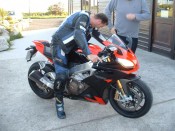 motosport wareham brought the new Aprilia RSV4